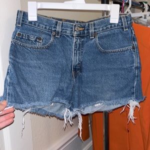Denim shorts